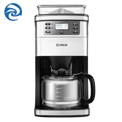 Máy pha cà phê gia đình kiểu Mỹ nhỏ giọt tự động với máy xay 1.5L 900W