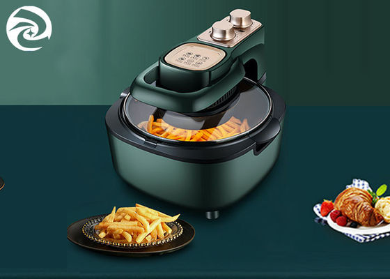 Nồi chiên không khí thông minh 6L 6.3 Quart cho gia đình Màu xanh lá cây đậm 220V