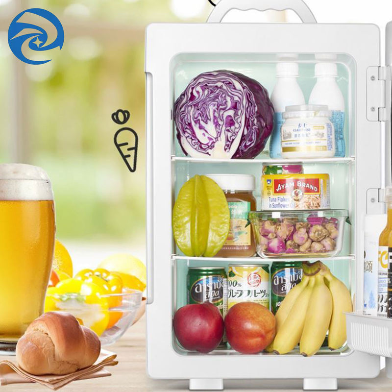 Tủ lạnh mini 220V gia đình 13''X8.7''X8.7 '' Cửa đôi