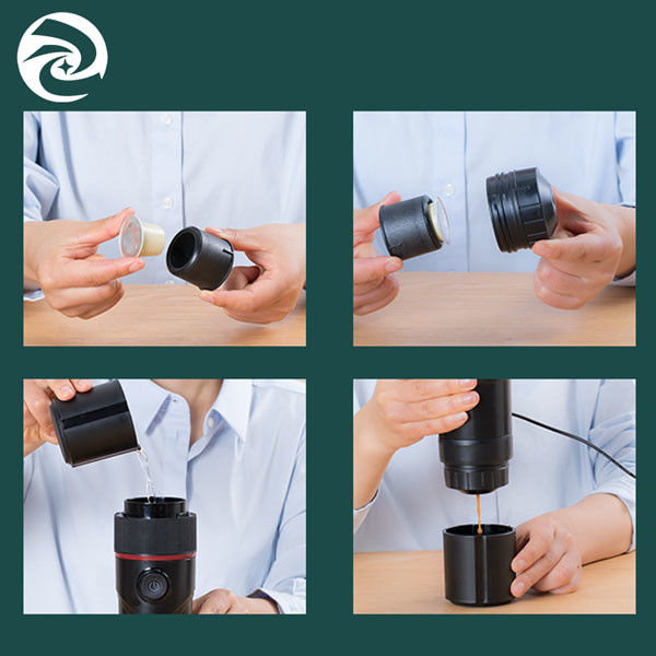 Máy pha cà phê tại nhà 80W 3 trong 1, Máy pha cà phê mini cầm tay 60ml