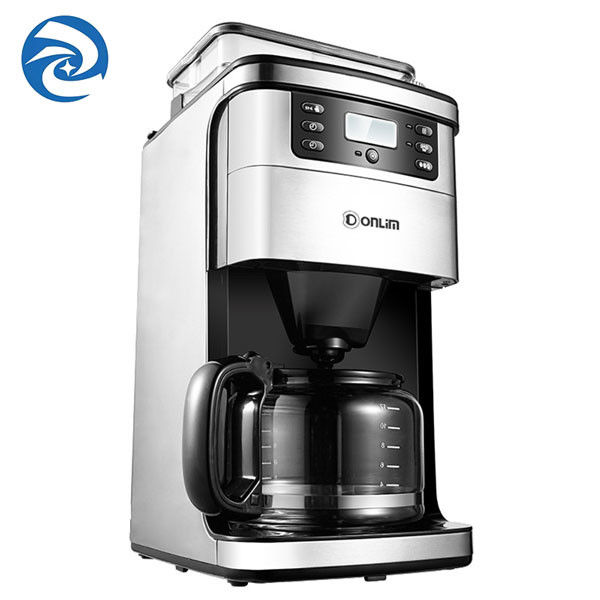 Máy pha cà phê gia đình kiểu Mỹ nhỏ giọt tự động với máy xay 1.5L 900W