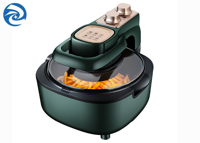 Nồi chiên không khí thông minh 6L 6.3 Quart cho gia đình Màu xanh lá cây đậm 220V