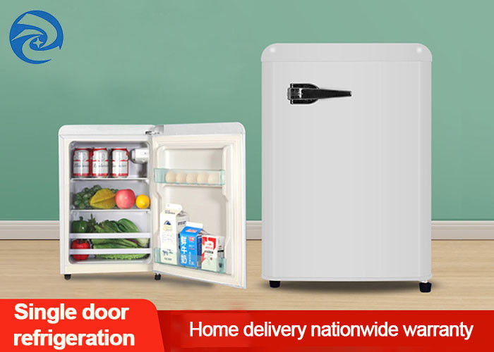75L 90L 118L Tủ lạnh nhỏ màu trắng retro với ngăn đông 2,6 Cu Ft