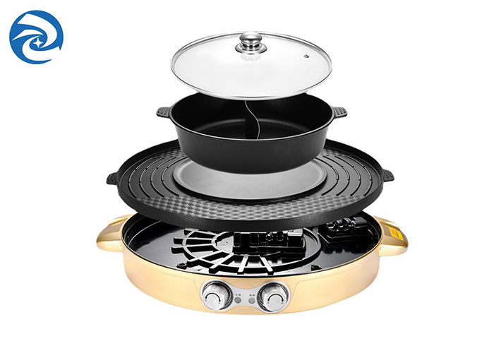 Lò nướng điện 1700W Lưới Skillets tất cả trong một 36x11cm