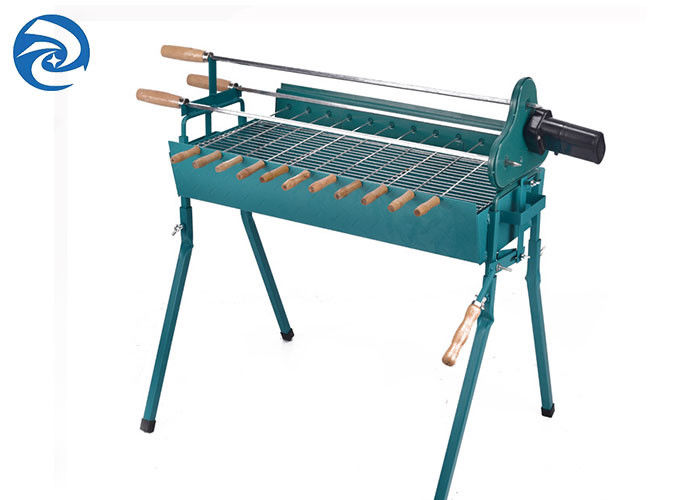 Vỉ nướng BBQ di động ngoài trời 110 × 34cmx81cm Xiên thịt