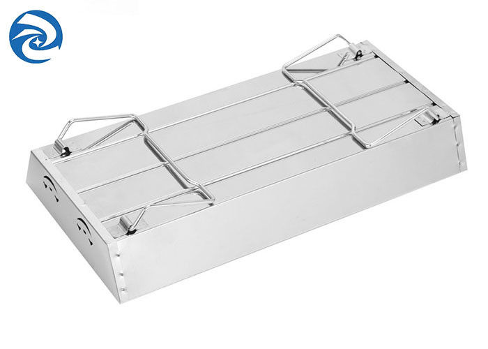 Nướng thép không gỉ di động SS403 17,7 '' x 9 '' x 2,4 '' 2 đến 4 người
