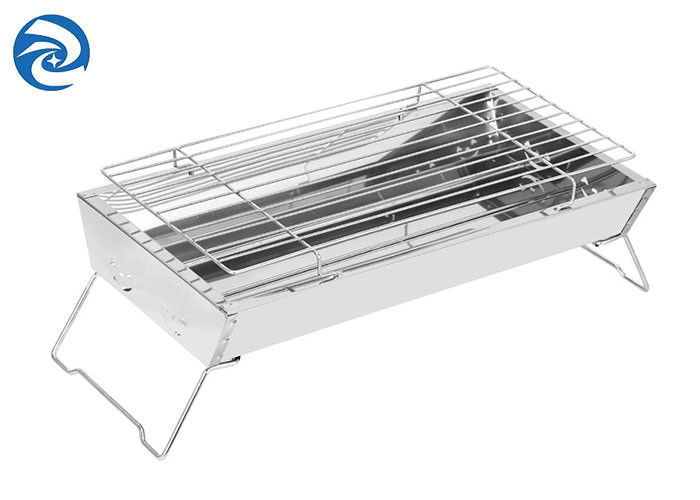 Nướng thép không gỉ di động SS403 17,7 '' x 9 '' x 2,4 '' 2 đến 4 người