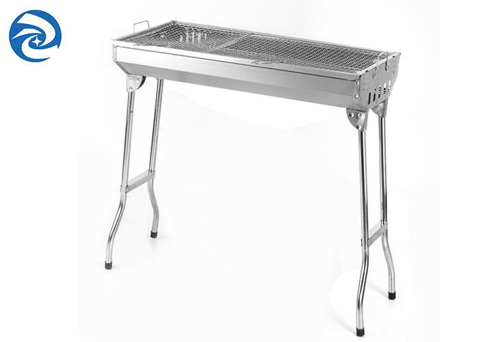 Nướng than ngoài trời bằng thép không gỉ 73x33x71cm Gấp di động