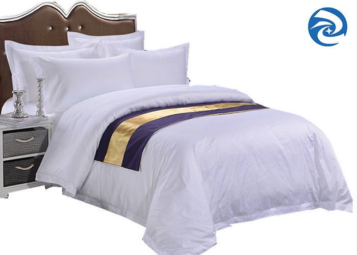 Bộ đồ giường khách sạn 100% cotton in 100 số lượng vải